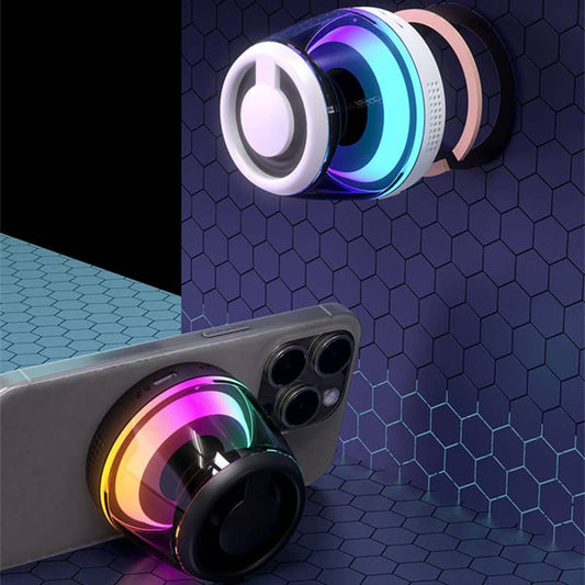 Magnetischer Lautsprecher-Telefonhalter mit RGB-Licht und Bluetooth