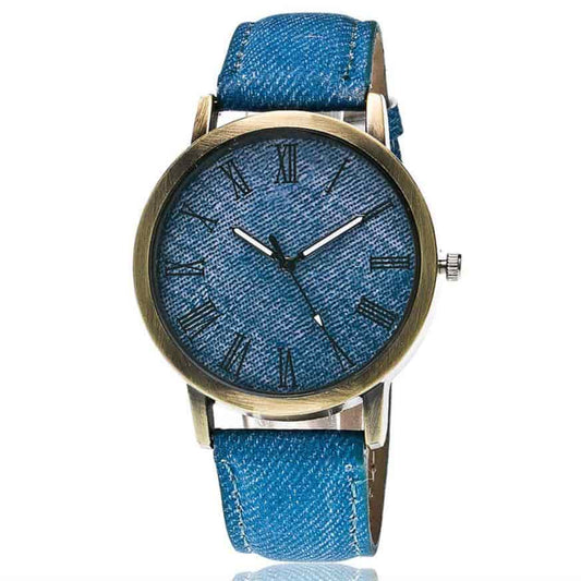 Roman Punk Couple Denim Watch